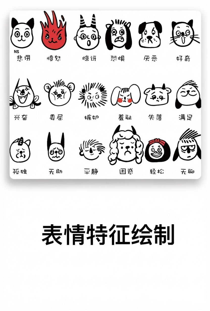 表情特征绘制
